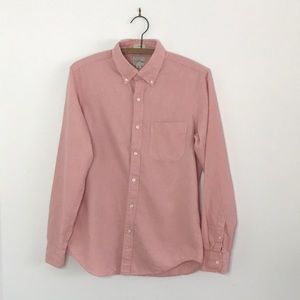 J. Crew Cotton Linen Twill Button Down Peach Blush Pink